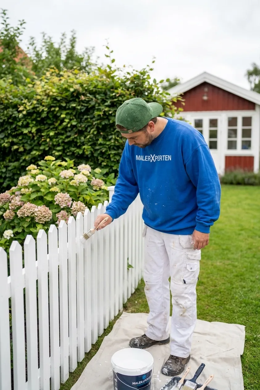 Maler fra Malerxperten.dk udfører maling af metal
